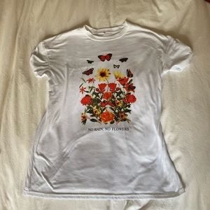 3 FOR $15 White Oversized Graphic Tee